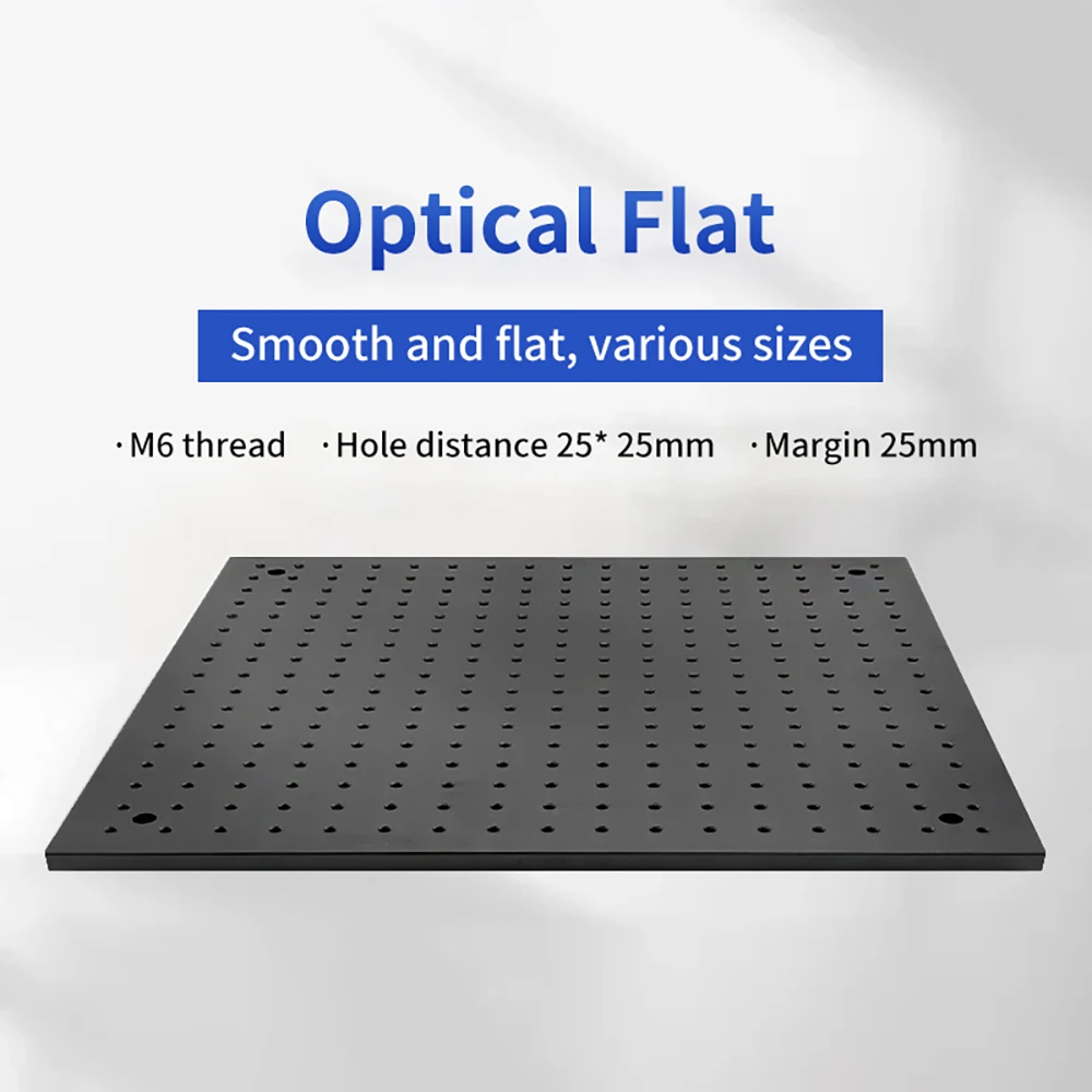 

Optical Flat Plate Optical Experimental Breadboard Hard Aluminum Honeycomb Vibration Isolation Working Platform 300x300x13MM