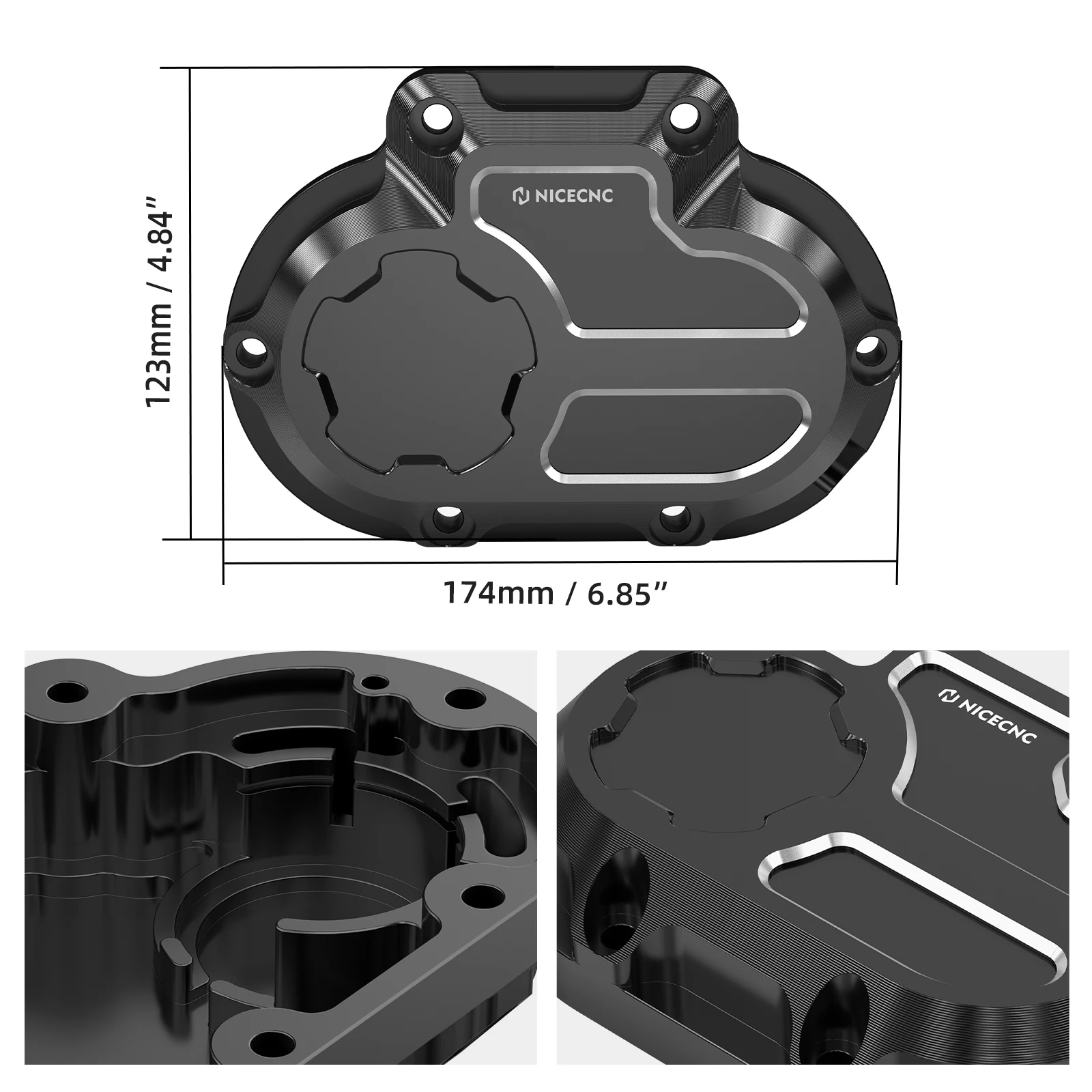 Für Harley Street Glide FLHX 2007-2013 Getriebe Seitenabdeckung Road Glide FLTR Ultra FLTRU Road King FLHR FLHRC Electra Glide – Detail 11