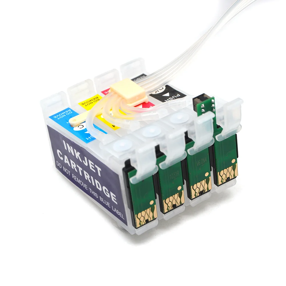 엡손 스타일러스 T40W TX600FW TX550W TX610 프린터용 콤보 리셋 칩이 있는 4색 103 T103 T1031-T1034 Ciss 시스템