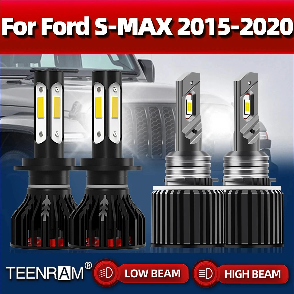 

240W Canbus Led Headlights Bulbs 40000LM Turbo Auto Lamp 12V 6000K Car Light For Ford S-MAX 2015 2016 2017 2018 2019 2020