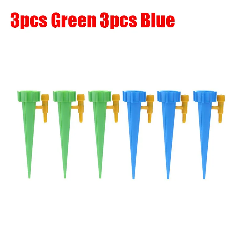 3/6/12pcs Auto Drip Irrigation Tool Spikes Automatic Flower Plant Garden Watering System Adjustable Water Self-Watering Device 