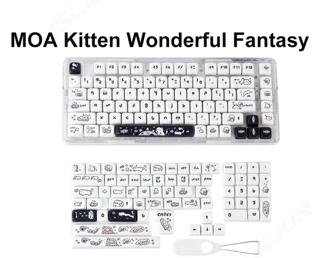 うさぎのミルクキャンディーテーマ昇華キーキャップ、MOAプロファイル 
