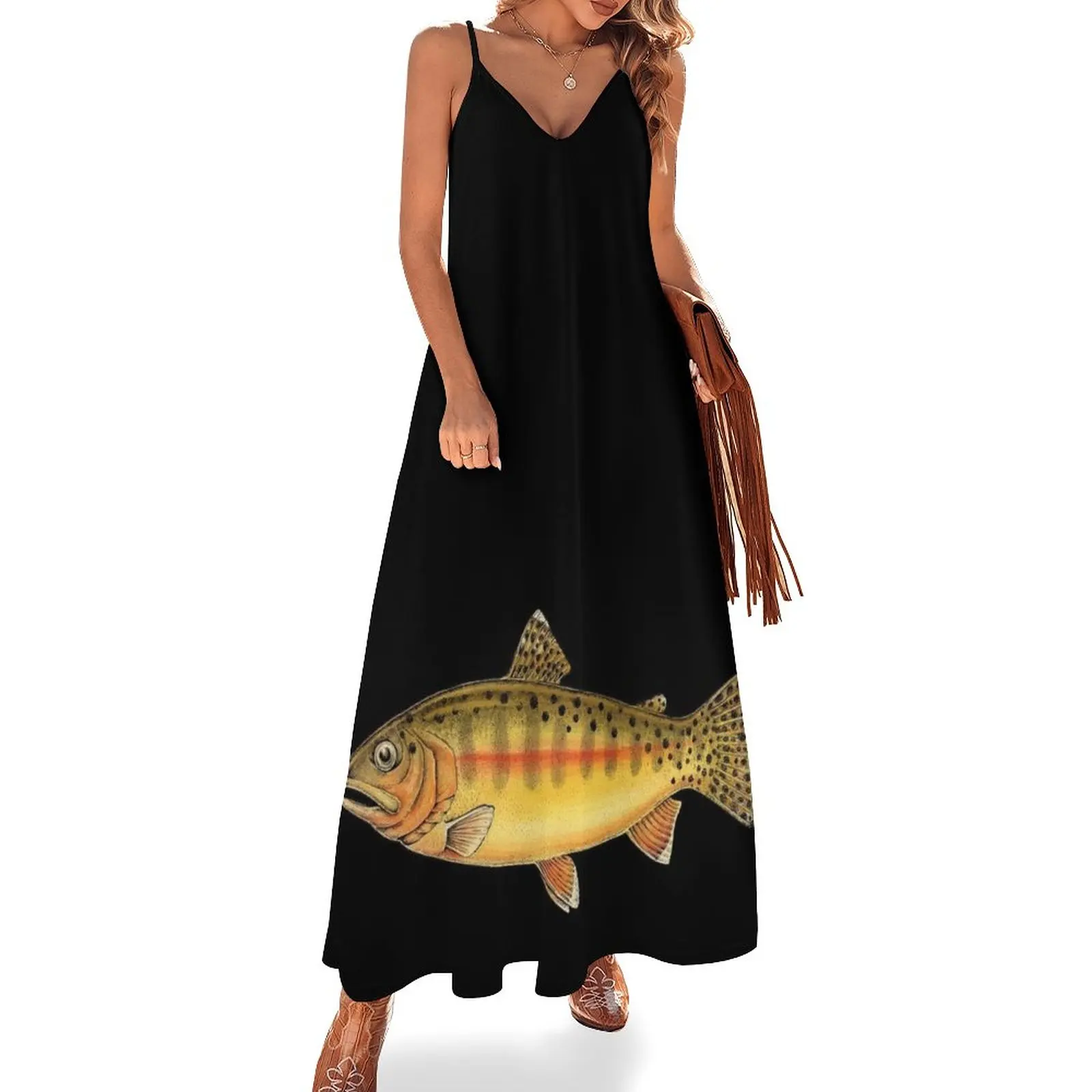 

Golden Trout Sleeveless Dress luxury dress ladies dresses for special occasions long sleeve dresses