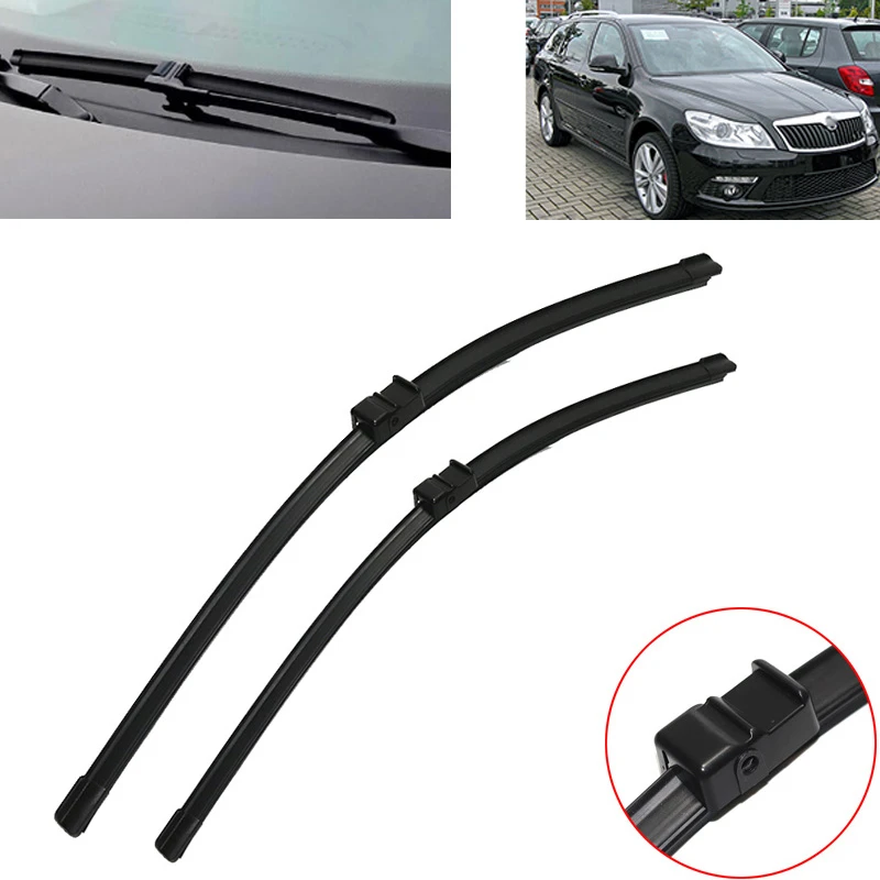 Escobillas de limpiaparabrisas de ventana delantera, limpiaparabrisas Skoda Octavia A5 1Z MK2 2004 2005 2006 2008 2009 2010 2011 Limpiaparabrisas| - AliExpress