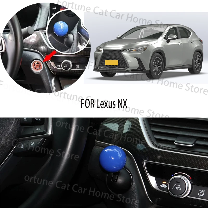 

FOR LEXUS NX car BUTTON START Modification of pull rod decorative ball All metal ball tie rod Circular