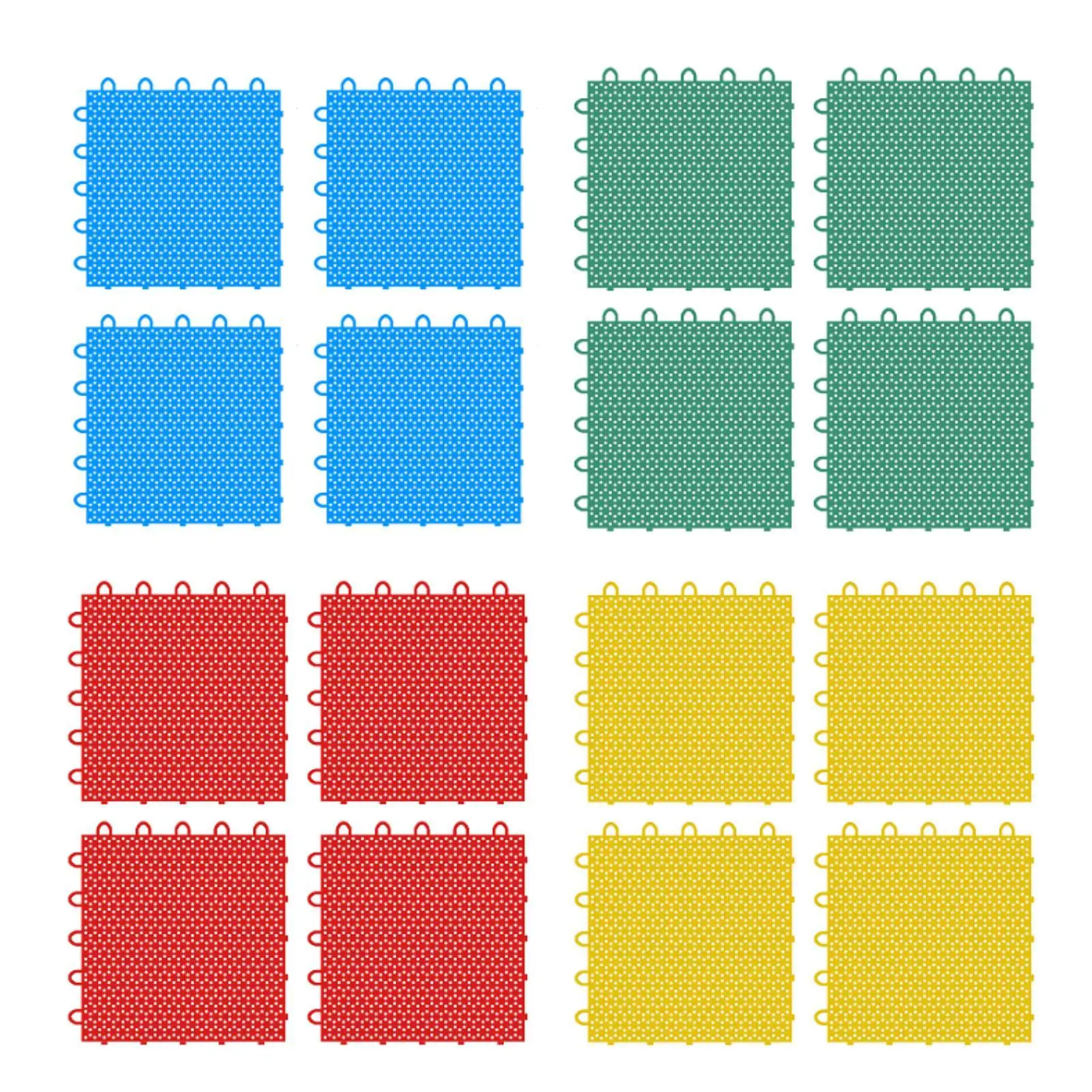 4 Pieces Synthetic Ice Tiles Hockey Training Equipment Board Portable Hockey Floor Tiles Mats for Roller Skating Ball Passing