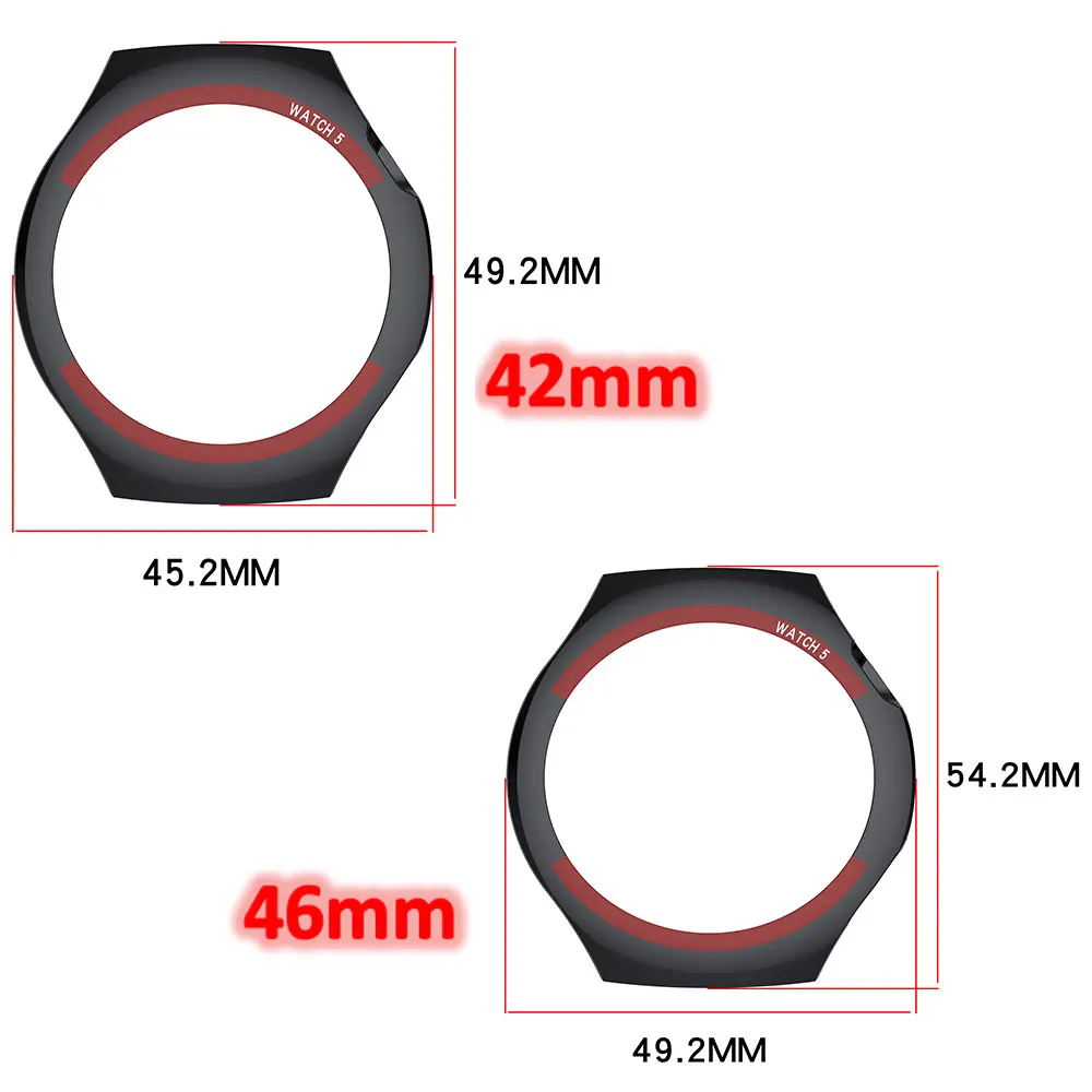 Durable Shockproof Bumper Shell for Huawei Watch 5 - Stylish Protective PC Hard Case