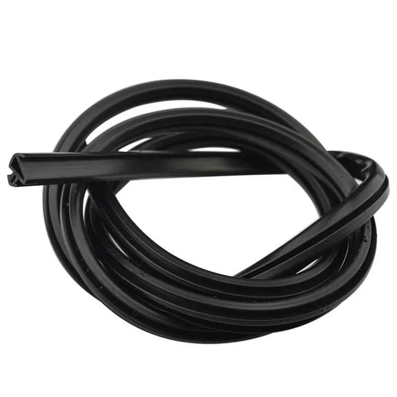Bridge Aluminum Alloy Doors Windows Sealing Strip Card Slot Type Plastic Silicone Strip Soundproof Windproof Waterproof 1/2/5M door seal strip,window seal strip,silicone seal strip,sealing strip