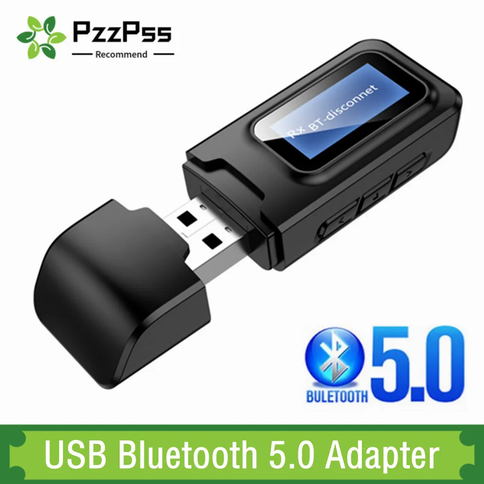 

USB Bluetooth 5.0 Audio Receiver Transmitter 3.5mm AUX Jack RCA Wireless Adapter Driver-Free USB Dongle For TV Car PC Headphone