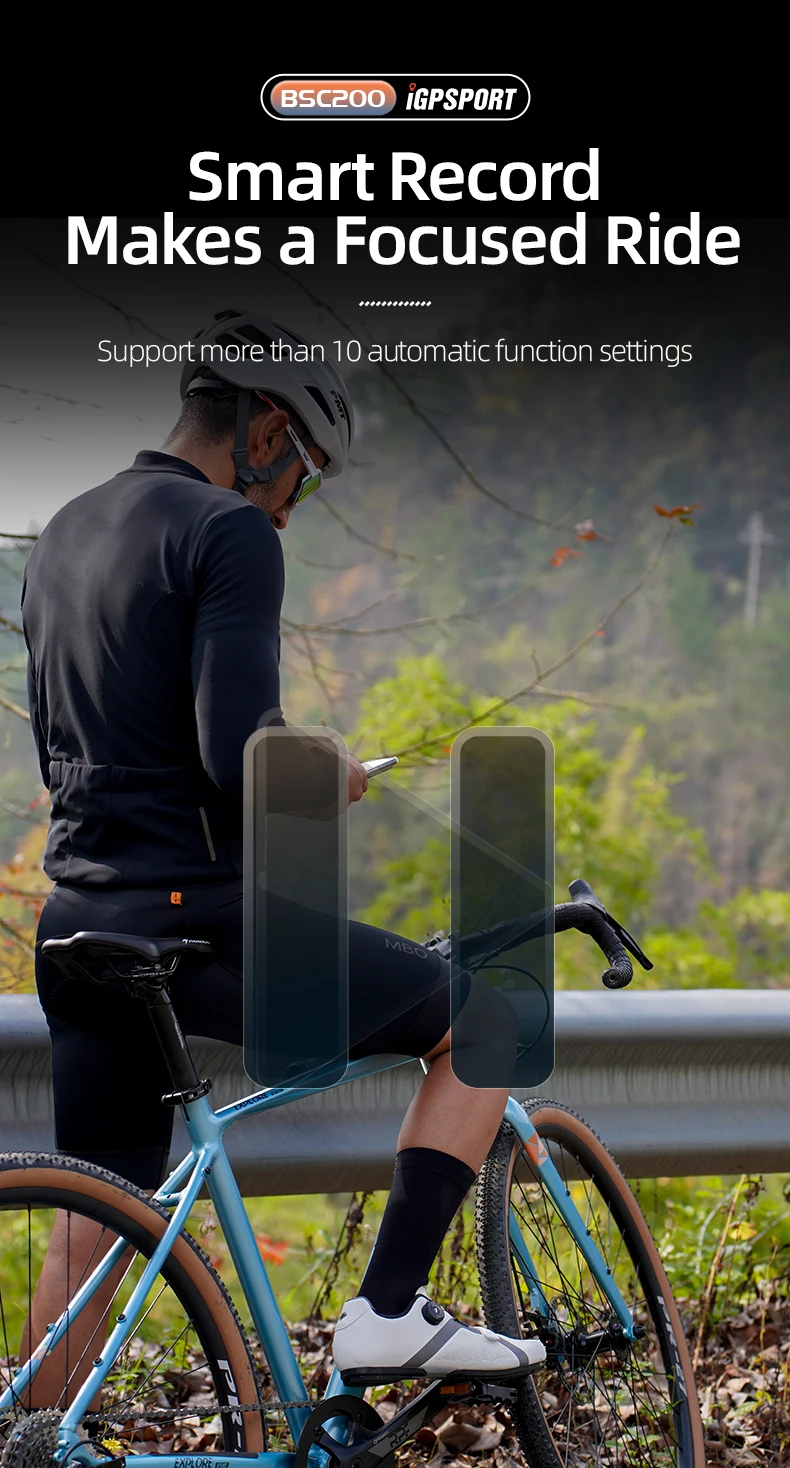 Bike GPS Computer BSC200 Bicycle Computer ANT 2.6 Inch Waterproof Wireless Bike