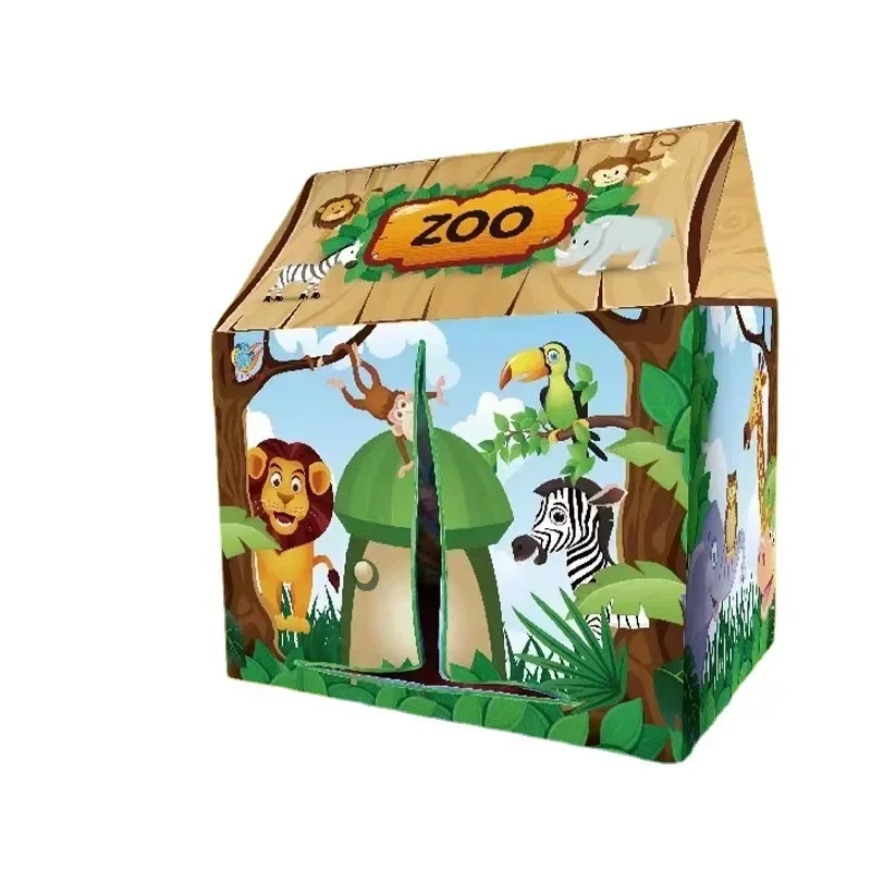 Kids Play House Game Tent Toys Dinosaur Pink Ice Cream Boy Girl Princess Castle Portable Indoor Outdoor Children Play Tent House