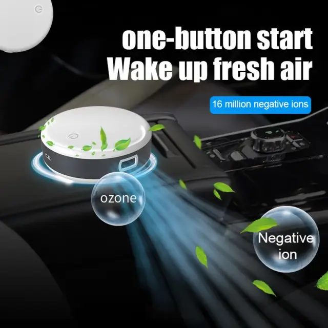 1Dc Új Hordozható Negatív Ion Légtisztító Asztali Autó Szekrény Cipőszekrény Fertőtlenítő Gép Pet Dezodor Ózongenerátor - Image 3