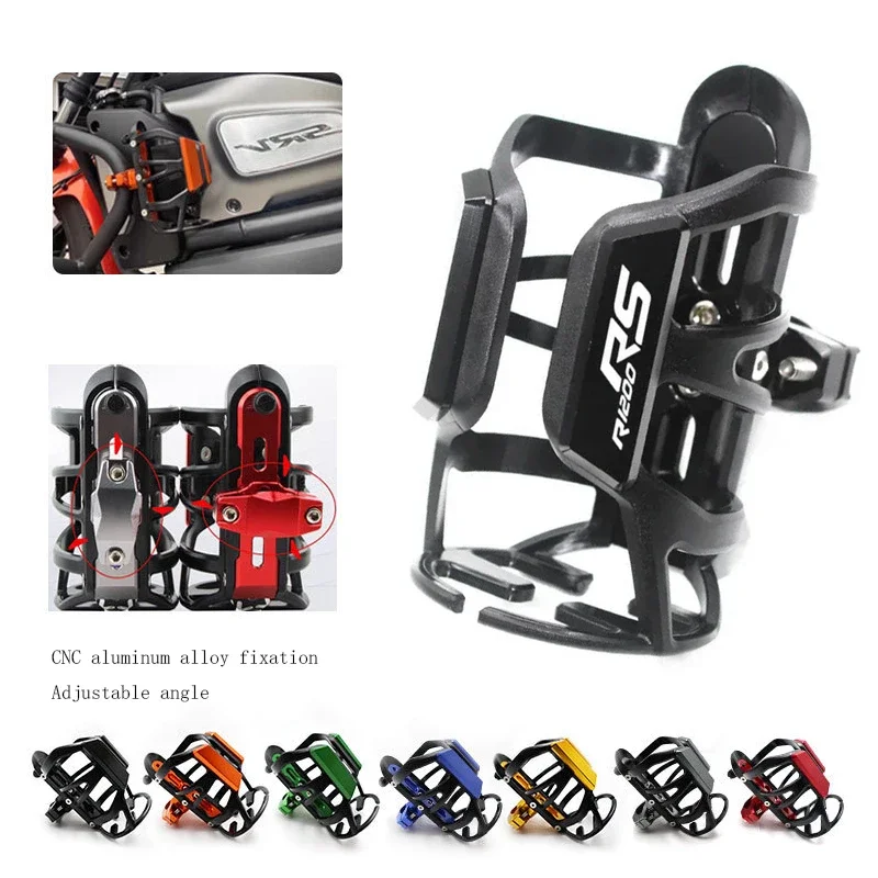 

R1200RS LOGO For BMW R1200 RS R 1200 RS High Quality Motorcycle CNC Accessories Beverage Water Bottle Drink Cup Holder