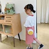 1 Piece Cute Kids Girl Shoulder Bag Cartoon Floral Round Messenger Bag for Toddler Lovely Mini Travel Cash Hair Clip Storage Bag 2