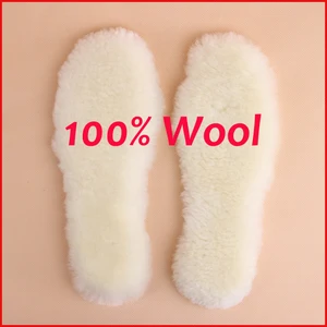 Image for Natural Sheepskin Insoles Winter Real Fur Wool ins 