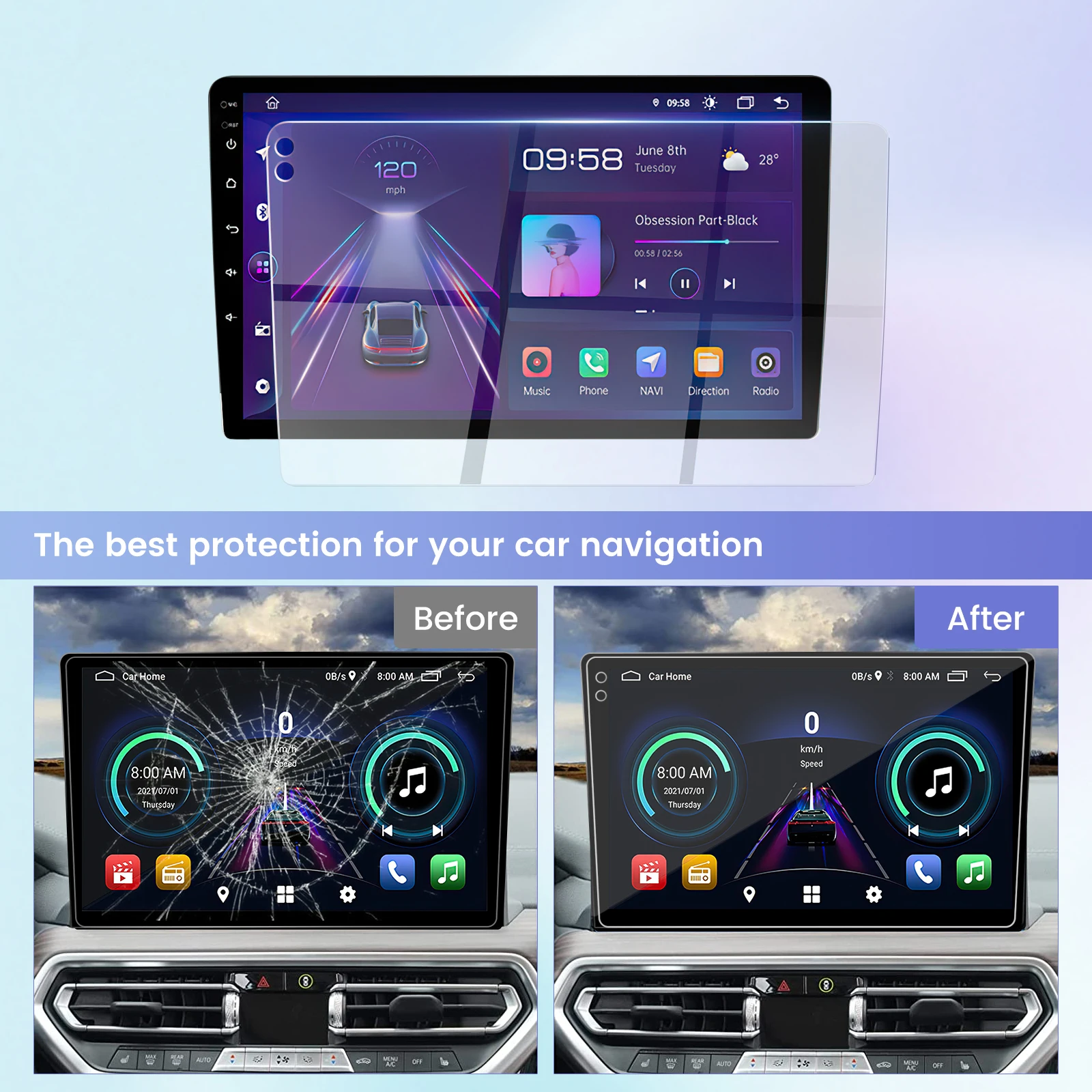 LCD  Ƽ̵  ÷̾, ġ ȭ  ȭ ȣ ʸ, M6  ÷ 9 9.5 10 10.36 ġ