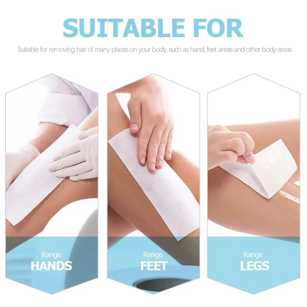 Disposable Non-Woven Hair Removal Paper Waxing Strips Skin Care Hair Clean Wax Body Cloth Wax Remover Strip Paper Women