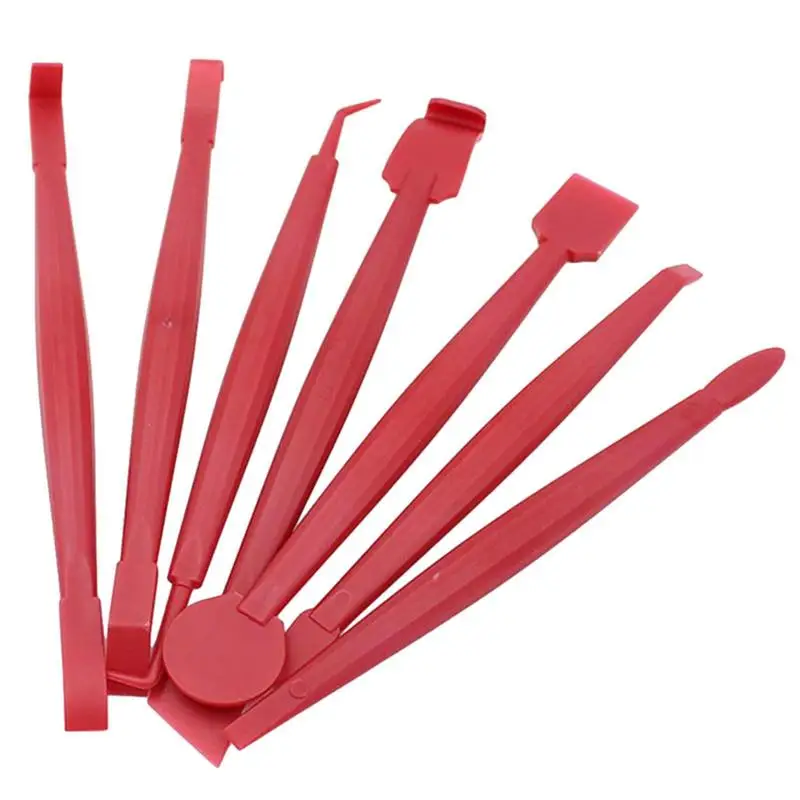 

Vinyls Wraps Applicator Tool Kit 7pcs Flexible Squeegee Curves Slot Tint Tool Flexible Squeegee Curves Slot Tint Tool