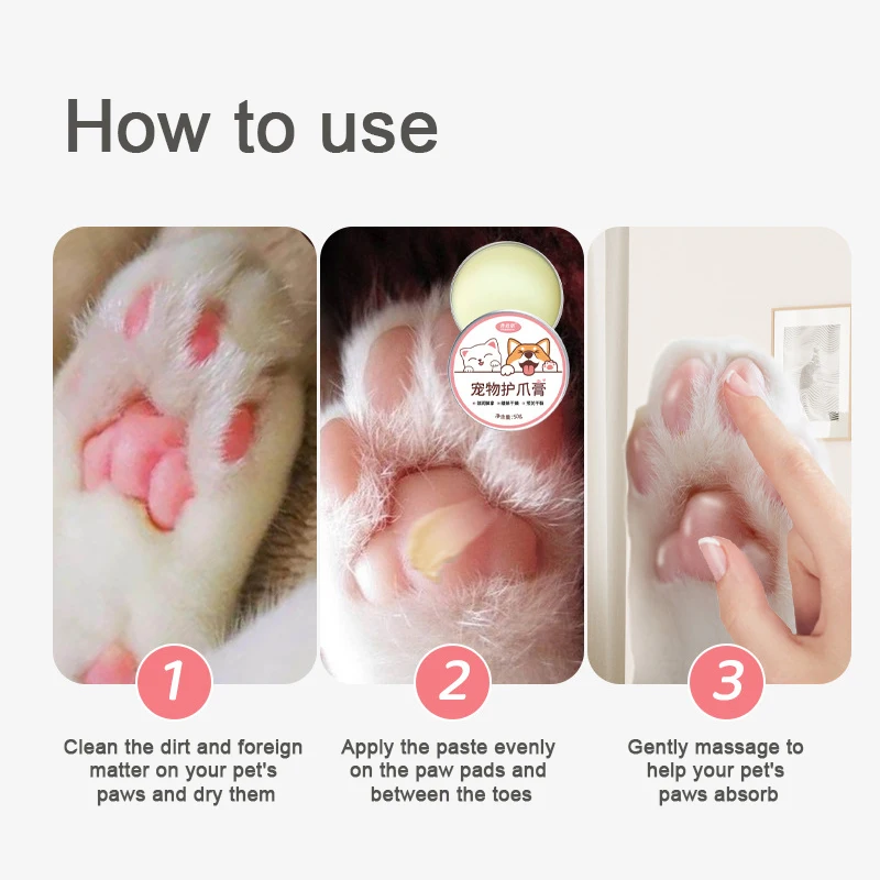 Pet Paw Balm All Season Protection Cream Wax Heals Repairs And Moisturizes Dry Noses Dog Care Paws Cleaner Soles Moisturizing