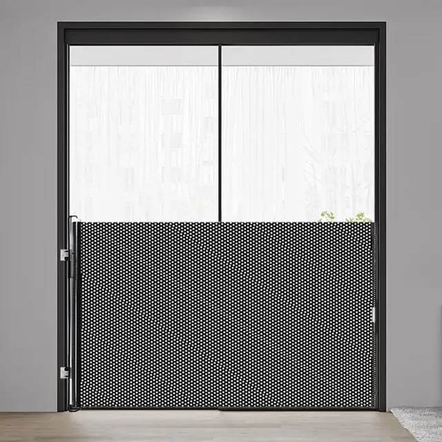 Durable Guard Retractable Fence Gate Barrier Universal Pet Network Fence Black with Hook Baby Safe Guard Door Home