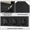 Wall Mounted Key Holder for Entryway Decorative Wall Shelf with Hooks Holds Key Rings Dog Leash Wallet Purse Wood Key Hanger 6