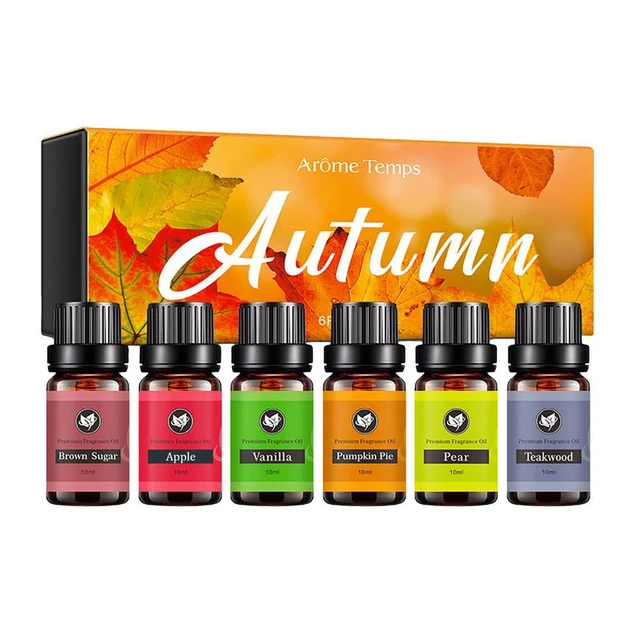 Essential Oil Set Natural Aromatherapy Oils For Diffuser 6 Pcs