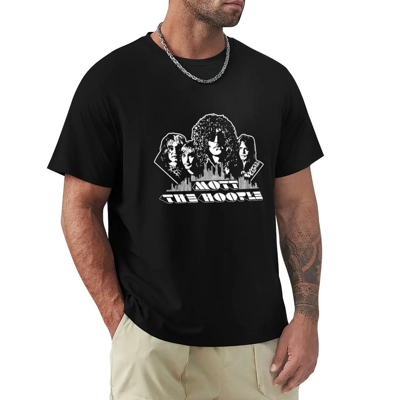 

Mott The Hoople Dark T-shirt sweat Short sleeve tee blanks mens workout shirts