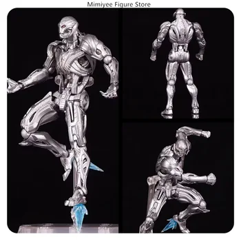 ​​17cm Marvel Ultron Anime Mechanical Villain Articulated PVC Action Figure Statue Desktop Decoration Gift​