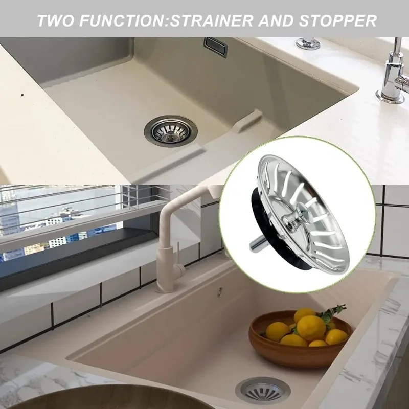 Kitchen Sink Filter Stainless Steel Mesh Strainer Drain Hole Trap Waste Screen Water Shutoff Cover for Bathroom Accessories 1PCS sink filter,kitchen sink filter,sink strainer,kitchen sink strainer,kitchen sink