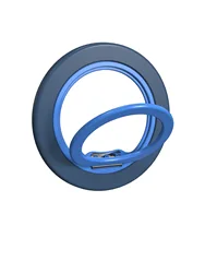Magnetic 360° Rotating Phone Ring & Stand with Universal Grip (Blue)
