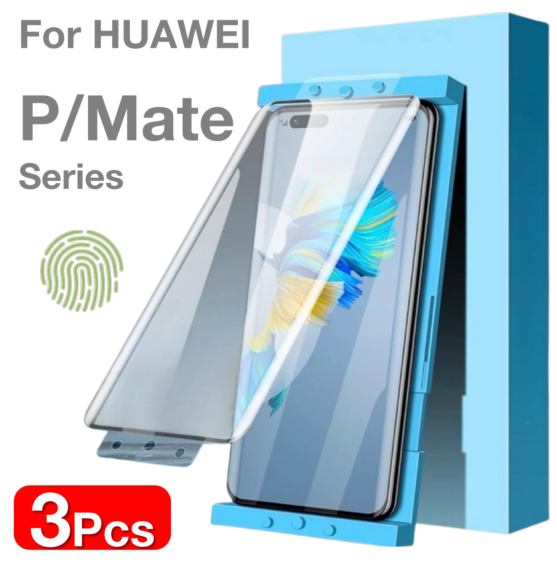 per REY Pack 2X Pellicola salvaschermo per Huawei