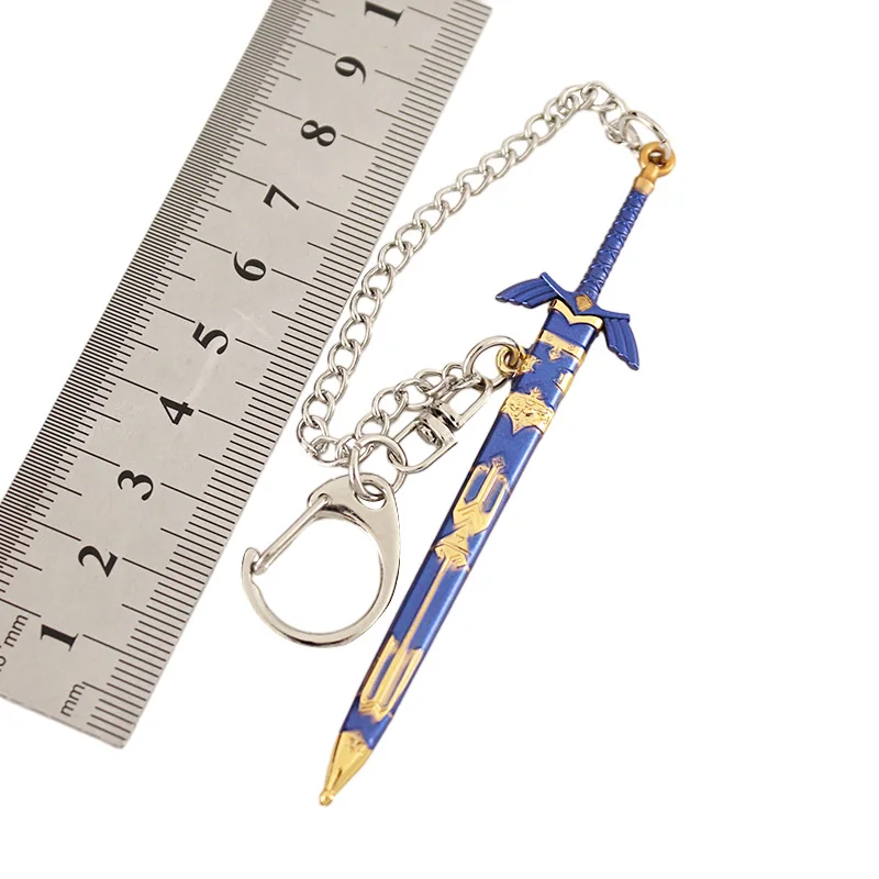 Tears of The Kingdom Weapon Hero Link Master Sword Keychain The Hyrule Fantasy Game Peripheral 9cm Sword Gifts Toys for Boys 6