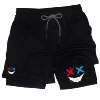 Men Running Shorts 2 In 1 Double-deck Sport Shorts Sportswear Gym Fitness Short Pants Training Jogging Bottom Men's Clothing 1