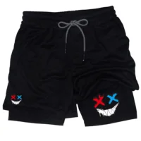 Men Running Shorts 2 In 1 Double-deck Sport Shorts Sportswear Gym Fitness Short Pants Training Jogging Bottom Men's Clothing 1