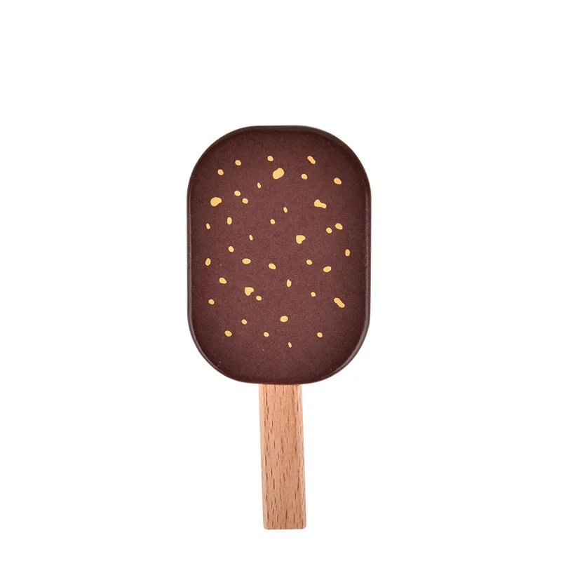 Wooden kitchen toys pretend play house ice cream food simulation kitchen magnetic food play house educational toys for children 4