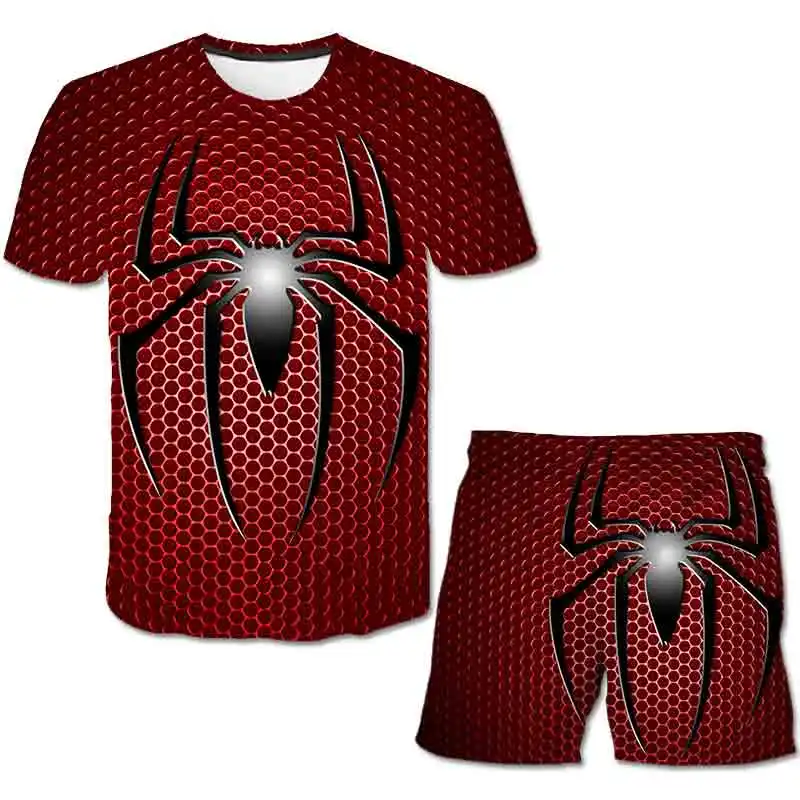 

Kids Fashion Marvel Spider-man Clothes Girls Tshirt +Short Pant Sets Children's Clothes For Boys Clothes Girls Casual Pants Suit