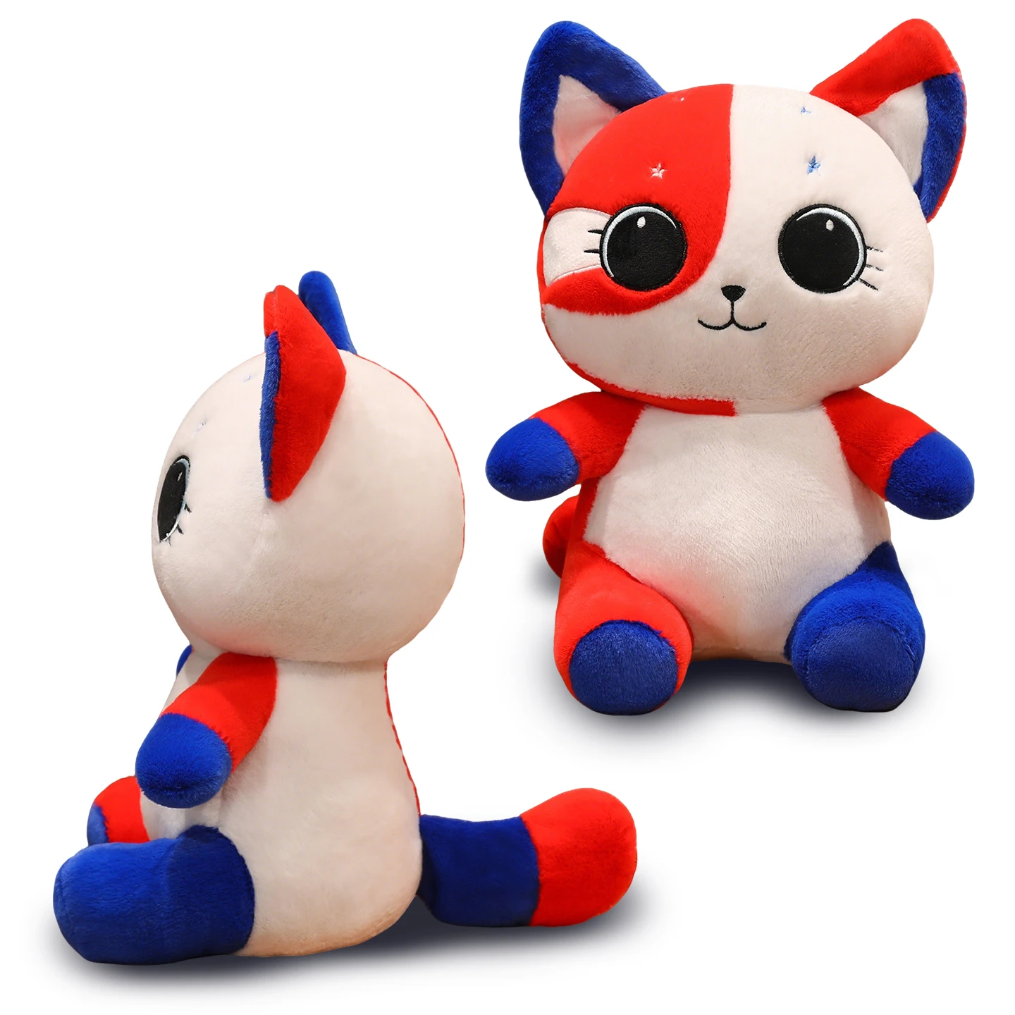 Hot Exquisite Flower Cat Plush Toy Cute Cartoon Plush Doll Room Decoration Birthday Surprise Gift for Boys and holiday Girls