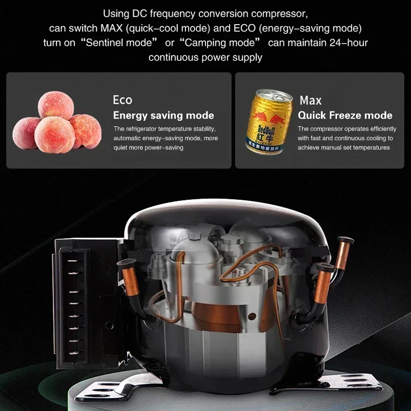 Hot Sale Car Compressor Mini Refrigerator 15L 45W Capacity 12V Car Refrigerator Outdoor Camping for Tesla Model 3/Y