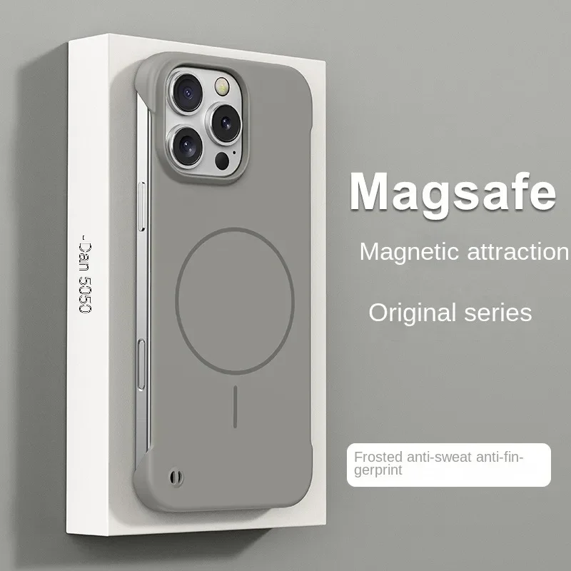 Sleek Ultra-Thin Matte Frameless Cooling Case with Magnetic Shockproof Protection