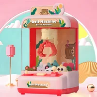Mini Claw Machine Toy DIY Prizes Gashapon Plush Doll Vending Arcade Crane Machines Kids Interactive Toys Perfect Christmas Gift 1