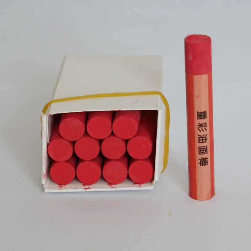 12 Monochrome Heavy Color Oil Painting Stick Set for Students Children's Art Painting Creation with Non-dirty Hand Crayons