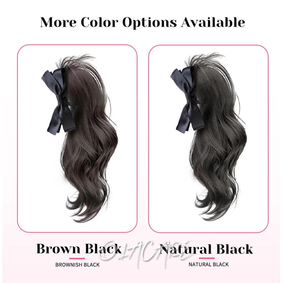 Clip in Ponytail Hair Extensions Long Synthetic for Women Girl Daily