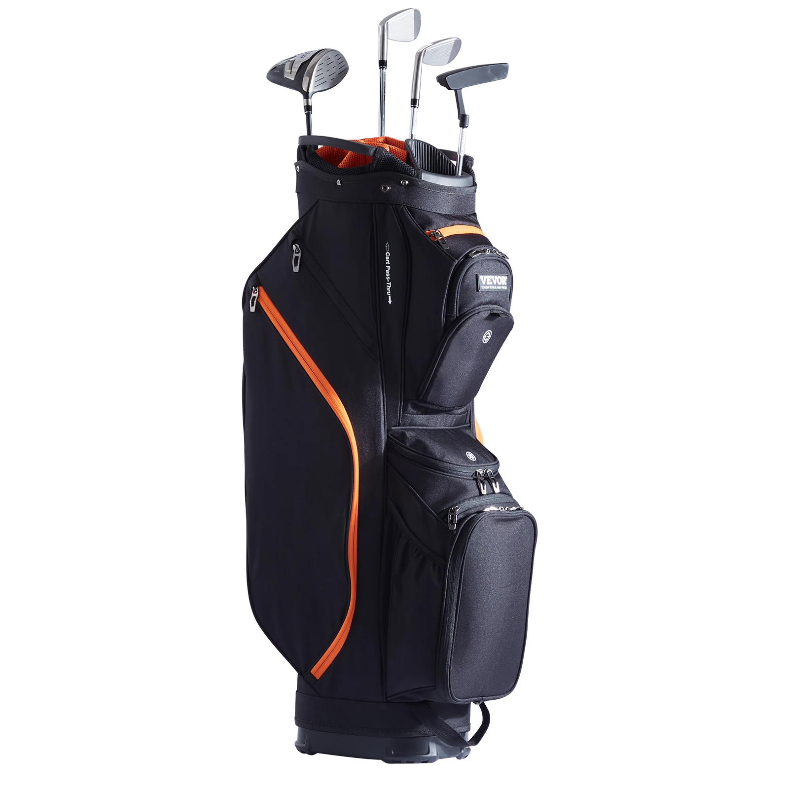 Waterproof Golf Cart Bag with 14 Way Divider for Men and Women