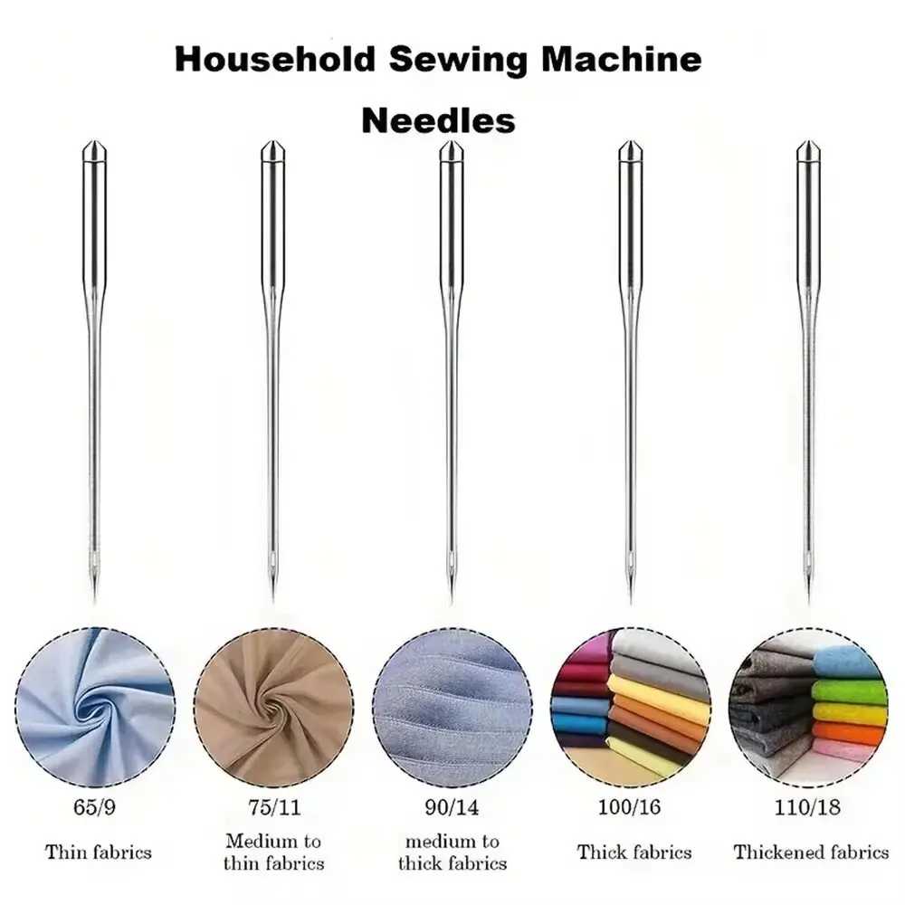 Tuiasn Lot De 20 Aiguilles Standard Universelles Pour Machine à Coudre Domestiques, Compatibles Avec Singer, Brother, Janome, Varmax, Tailles HAX1 75/11, 90/14