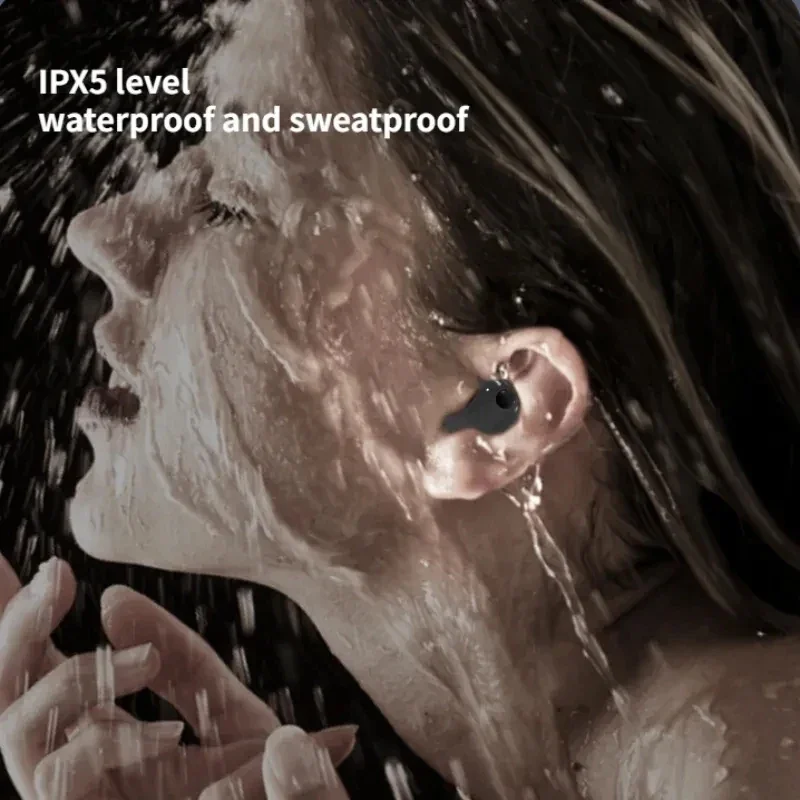 Sleep Invisible Stereo Headset IPX5 Waterproof Wireless Earphone Earbuds With Mic For Phone Bluetooth 5.3 Headphones_voghion.com