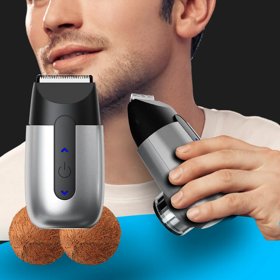 2-in-1 Trimmer for Sensitive Skin-Cordless Men/Women Groomer w/ Fast Charge & Dual Blades