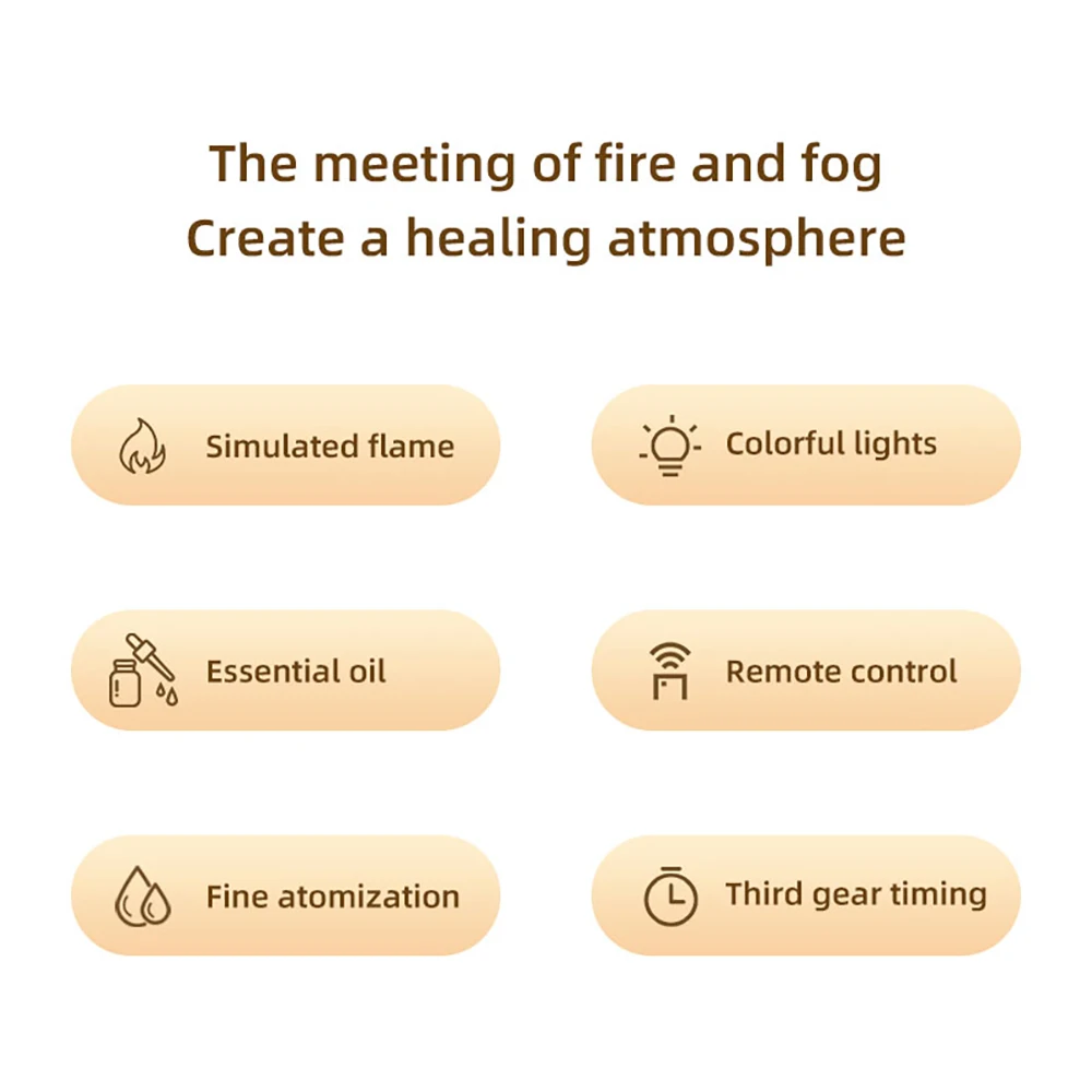 Bedroom Desktop Simulation Electric Fireplaces Home Home Decoration Ornaments with Atmosphere Light Creative Office Decorations view 2