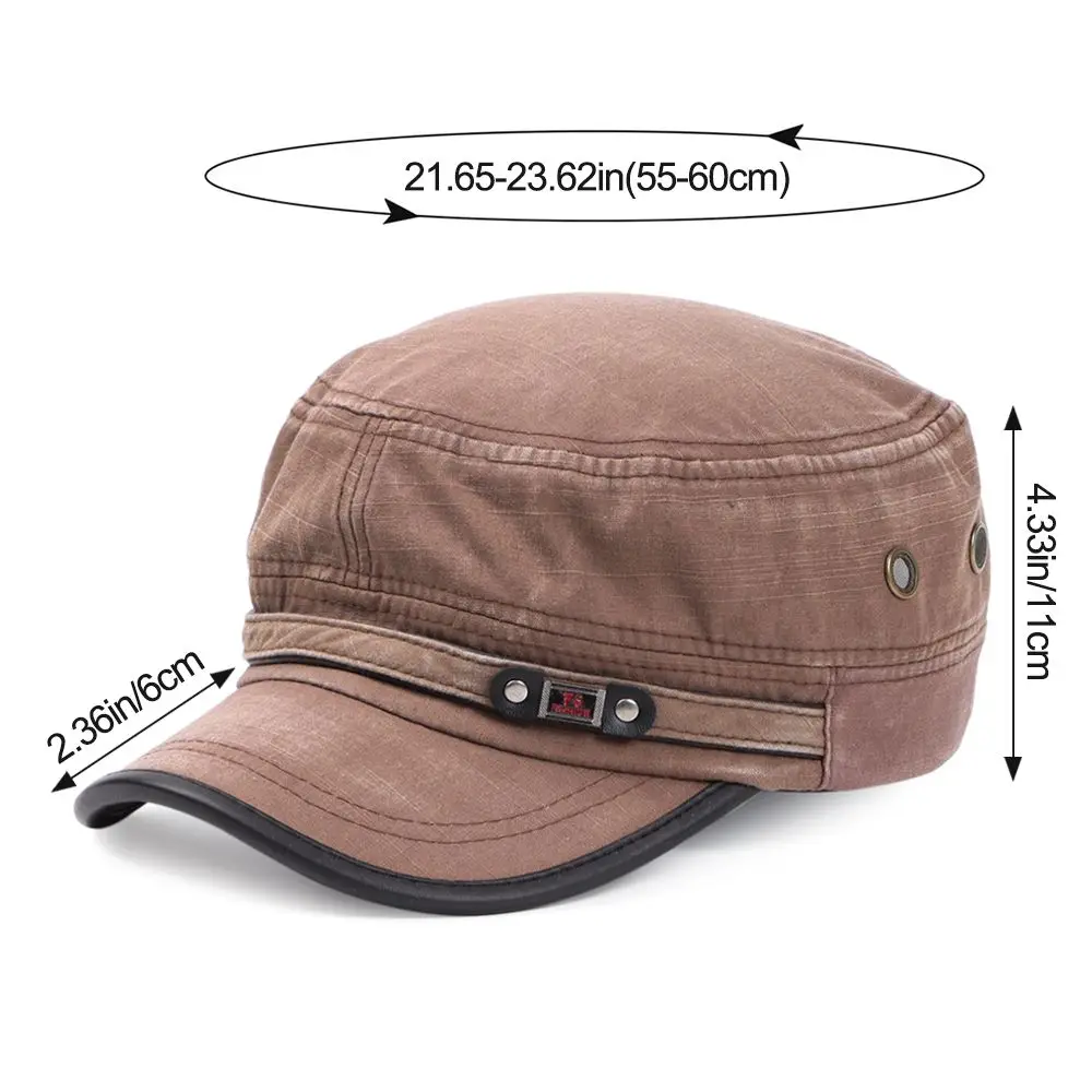 Men Denim Baseball Cap Cotton Cadet Hat Breathable Flat Adjustable Cap Sun Outdoor Sport Hat baseball cap flat cap cap hat