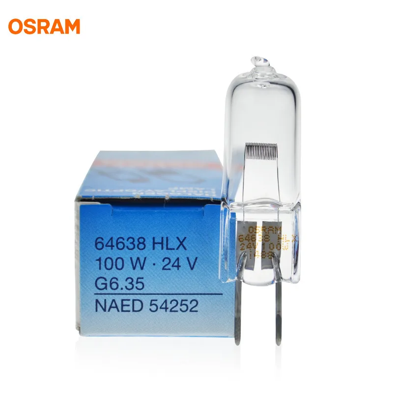 （5PCS）OSRAM 64638 / 24V100W Halogen lamp beads operating shadowless lamp bubble microscope beads s5 5 step magnification ophthalmic equipment slit lamp microscope price