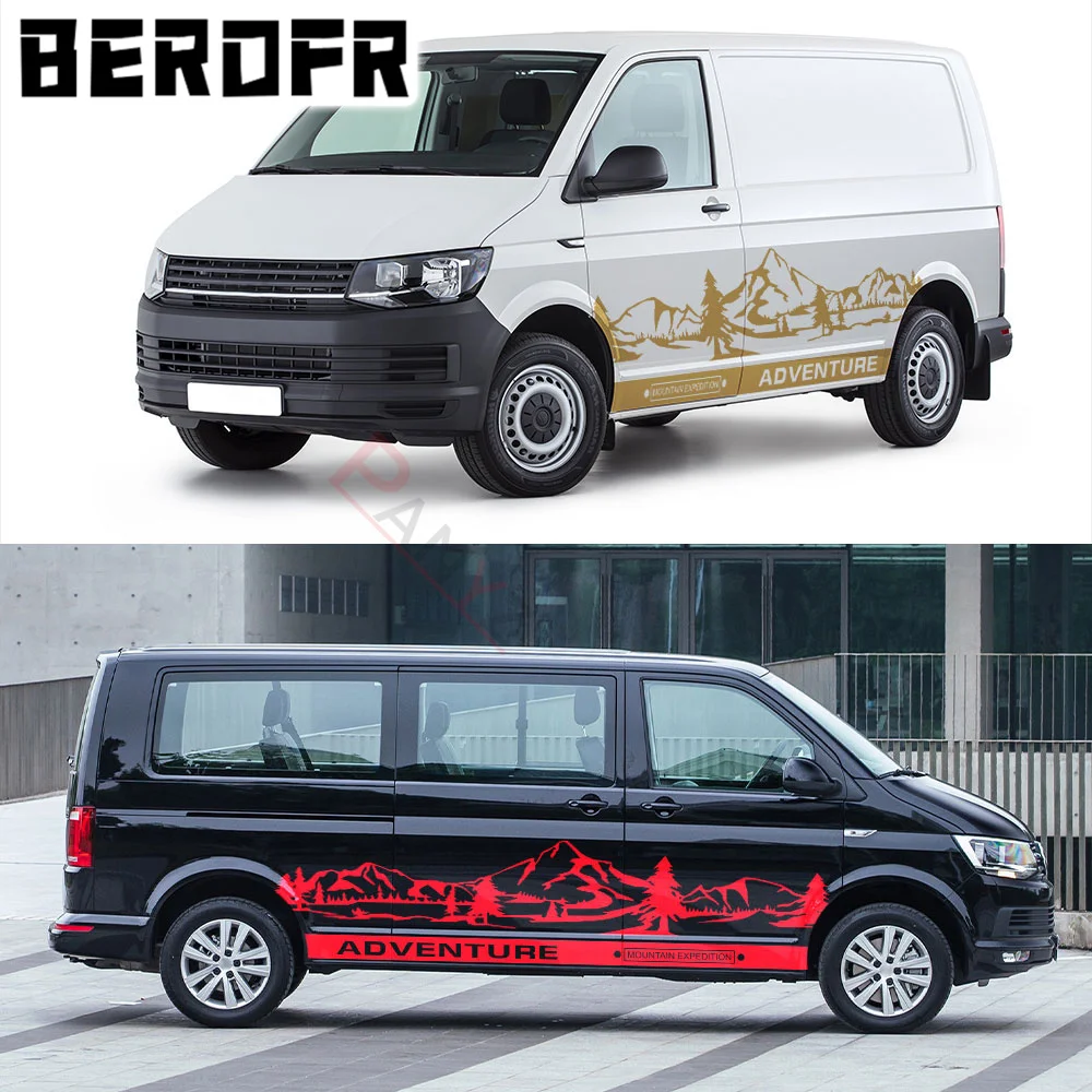 4 Pz/Lotto Adesivi Per Auto Camper Camper Per Volkswagen Vw Transporter T4 T5 T6 Multivan Caravelle Decalcomanie Fai Da Te Accessori